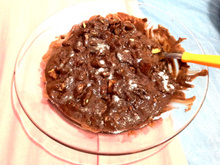 Palha italiana com creme de leite