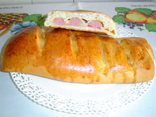 Pão de batatas recheado