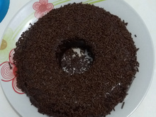 Pudim de chocolate de micro-ondas