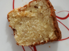 Bolo de banana tipo prata