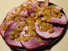 Tender picante com abacaxi