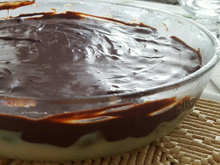 Uvas com ganache de chocolate e branquinho