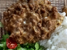 Carne moída com requeijão