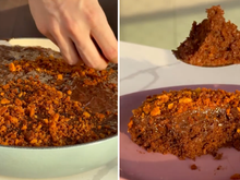 Eu só precisei comer uma vez esse bolo de chocolate crocante para nunca mais querer outro