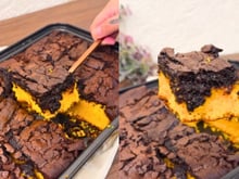 Bolo de cenoura com cobertura de brownie parece sonho, mas é realidade e eu vou te ensinar a receita completa!