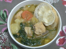 Sopa de legumes com galinha
