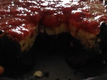 Cheesecake de Brownie e Morango