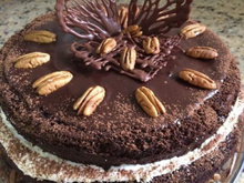 Naked cake de nozes