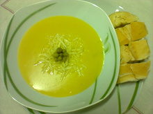 Creme de mandioquinha