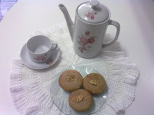 Bolinhos de nozes, banana e canela