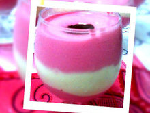 Sorvete bicolor com gotas de chocolate