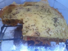 Lasanha de panqueca com frango e abobrinha