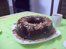 Combinação perfeita - Bolo de chocolate com amendoim