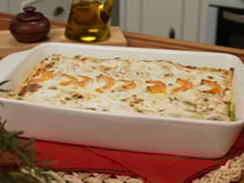 Lasanha de banana da terra com camarão do chef Marllon do TudoGostoso: receita tem a combinação perfeita de sabores