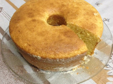 Bolo de fubá batido no liquidificador