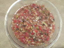 Vinagrete picante com alcaparras