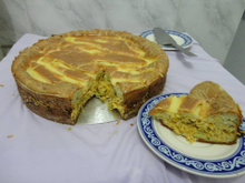 Torta de frango de liquidificador
