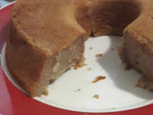 Bolo cremoso de banana sem lactose