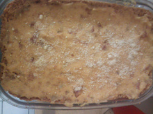 Torta salgada de milho com massa de biscoito