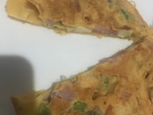 Omelete com farinha de trigo