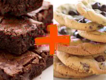 Brownie de cookies é a mistura de doces que é alegria da criançada e a receita perfeita para um fim de semana especial