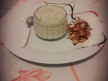 Canjica com amendoim e coco