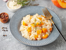 Minha mãe passa debaixo da mesa igual Ana Maria Braga quando faço essa receita: risoto de abóbora com queijo da serra da canastra