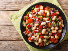 Salada de feijão branco