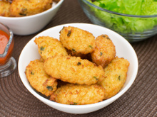 Bolinho de arroz com mussarela