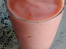 Smoothie de melancia com iogurte