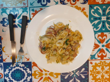 Arroz de lula com linguiça