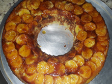 Bolo de banana na massa