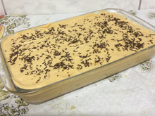 Torta de bolacha com doce de leite