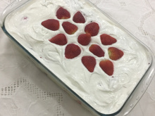 Pavê de morango delícia