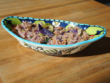 Farofa úmida light de repolho