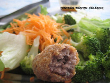 Croquete de carne muito fofo