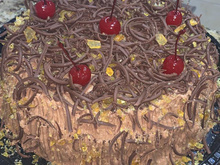 Recheio/cobertura crocante e chiffon de chocolate 