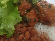 Frango frito acebolado