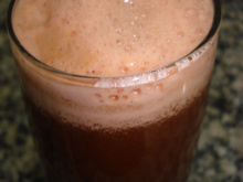 Suco de melancia e couve