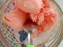 Sorvete de pó de suco