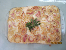 Caneloni de Presunto e Queijo ao molho