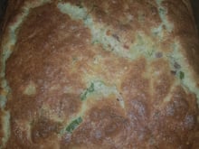 Souflé de legumes com calabresa