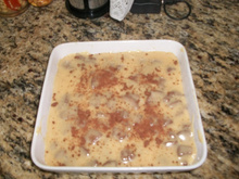Fudge de chocolate branco com cookies
