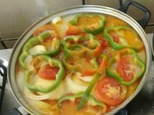 Pintado ao molho de leite de coco