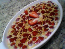 Sobremesa de morango