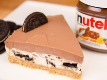Cheesecake de nutella e oreo
