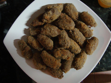 Croquete de proteína de soja