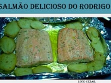 Salmão delicioso do Rodrigo