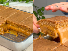 Bolo de churros com casquinha crocante fez sucesso na internet e aqui em casa também: fácil de fazer e derrete na boca