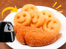 Batata sorriso caseira na airfryer: o lanche que as crianças adoram muito crocante e sem óleo